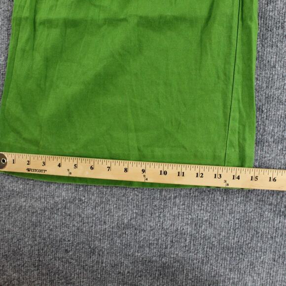 Maeve Pants Womens 0 The Avery Pleated Wide Leg Trousers Green Linen Blend Work - Picture 14 of 15